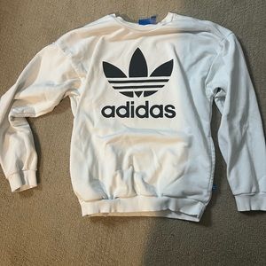 White Adidas XS Crewneck